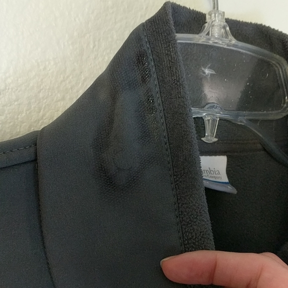[Columbia] Water Resistant Grey Softshell Zip Up M - Picture 5 of 8